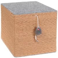 Когтеточка КУБ БРУТАЛ джут L 32х32х32см КД-31