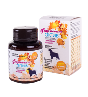 Витамины для собак Красота и здоровье шерсти Фармавит Актив 120 таблеток