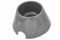 Миска одинарная пластик Спаниель 550мл серый/1335/Дарэлл