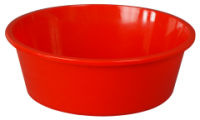 Таз 13л круглый красный 03026