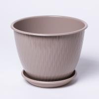 Цветочный горшок Корсика 1,8л фраппе с поддоном 5PL0292