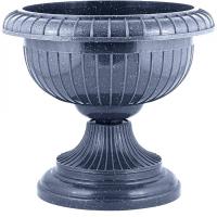 Вазон 395мм темный камень 9,5л ING1451 /4шт/ПР