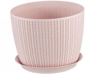 Кашпо ВЯЗАНИЕ 1,9л чайная роза М3120