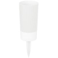 Вазон д/срезки Версаль 100*200мм с колышком белый М8936 /12шт/ Альтерн