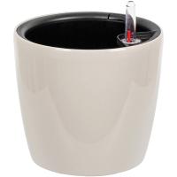 Кашпо АНФА D180 3,2л кремовый с автополивом+вставкой М3231
