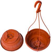 Кашпо Подвесное №22 2,7л миска терракот с переливом 22*11см.