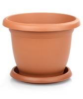 Цветочный горшок Вилла 32л терракот с поддоном 