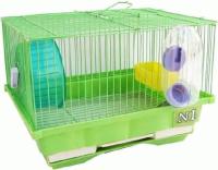 Клетка для хомяков укомплектованная без домика, размер 30*23*21см/N1 ДКг114