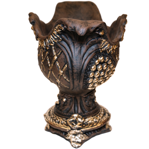 Ваза Бусинка бронза пластик 28*34*21см ПИ-126