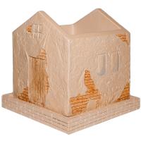 Кашпо Домик Лофт Роспись VipSet 0,72л кирпичный G2517-01L