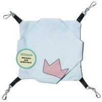 Гамак д/грызунов ткань х/б подвесной 2уровня на 4-х карабинах 18*18см/DONBARON