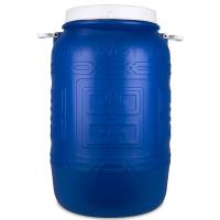 Бочка 100л с крышкой навес. ручками /Дон