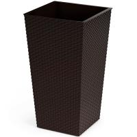 Кашпо Ротанг 34*32,5*61,5см мокко с вставкой (25/47) М8848 /3шт/ Альтерн