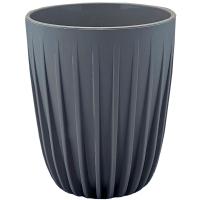 Кашпо Сигма 4,5л антрацит с вставкой 19*23см СИ19-12 /4шт/ЛГ