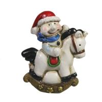 Магнит Снеговик на лошадке L4W1H4,5 714198