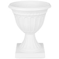 Вазон Олимпия 18л белый на высокой ножке М9070 /4шт/ Альтерн