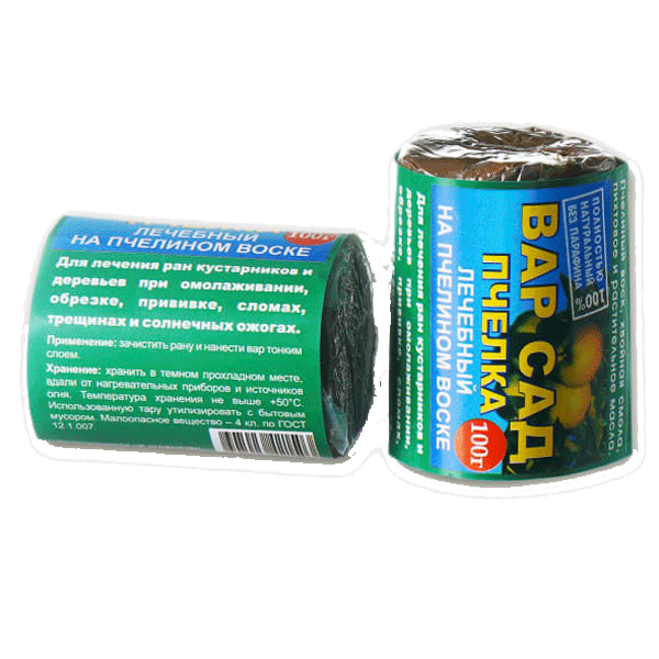 Садовый вар ПЧЕЛКА 100гр брикет (лечебный) 