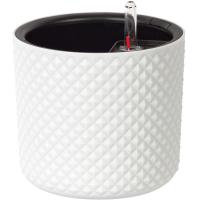 Кашпо ФАСЕТ D180 3,5л белый с автополивом+вставкой М3236