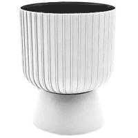Кашпо-вазон Бекер D17,5 2,8л белый с под. 5PL0733 /8шт/ТП