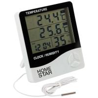 Термометр-гигрометр цифровой HomeStar c выносным датчиком HS-0109 104304 /шт/