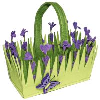 Корзинка из фетра "Лаванда/квадрат" QX2-5005