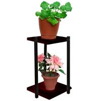 Полка №2 мебельная для цветов ВЕНГЕ 2 горш. ЛДСП 23*23*h36см