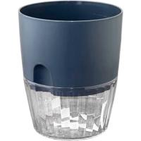 Кашпо Аквадуэт D15,5 2,6л антрацит с под. фитильн. полив 5PL0771 /12шт/ТП