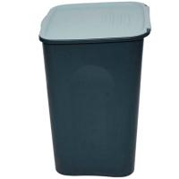 Бак универсальный квадрат. 43л с крышкой серый /38440/VERDE