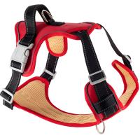 Шлейка нейлон L SPORT-2 с ручкой красно-черная обх.груди 54-71см/01205565-27/Каскад