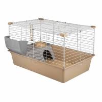 Клетка д/круп. грыз Дарэлл КРОЛИК 80 №4 складная с  домиком 78*48*43см беж/белый/41894/Дарэлл