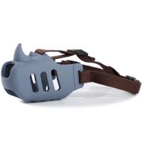 Намордник Носорог L длина носа 8,5см обхват носа 31-35см НН-28 серо-голубой