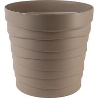 Кашпо Бархан 7,5л мокачино с дренаж вставкой КШ-5750 /12шт/ПП