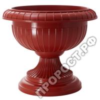 Вазон на ножке низкий 9,5л терракот ING1451