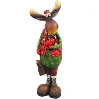 Лось с птичкой L7W9H26,5 715347/W198