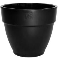 Кашпо Лори 10,5л черный с дренаж вставкой /4шт/ЭД