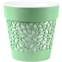 Кашпо Блоссом 8,3л мята с вставкой КШ-0538 /6шт/ПП