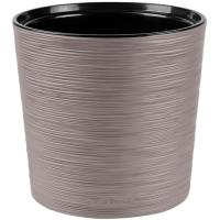 Кашпо La Decoro 7,5л серый жемчуг с вставкой КШ-0690 /шт/ПП