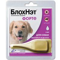 Капли БлохНэт форте д/собак 20-30кг п/блох и п/клещей 1пип*3мл/10шт/Астрафарм Капли БлохНэт форте д/собак 20-30кг п/блох и п/клещей 1пип*3мл/10шт/Астрафарм