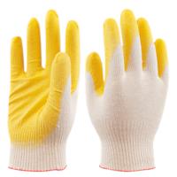 П234163 Перчатки трикотажные с 1-ым латексным обливом желтые А2.3 /10шт/ АПИ