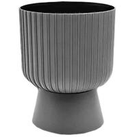 Кашпо-вазон Бекер D20,5 4,6л антрацит с под. 5PL0799 /4шт/ТП