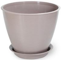 Кашпо Мальта 1,1л мокко с поддоном