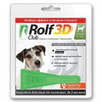 Капли Рольф Клаб 3D для собак от блох 4-10 кг Капли Рольф Клаб 3D для собак от блох 4-10 кг