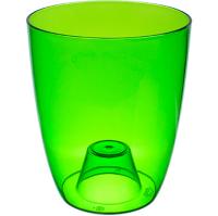 Кашпо ОРХИДЕЯ 1,2л прозрачно-зеленый М3147