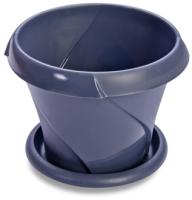 Кашпо "Флориана" 9,2л серый Д315 С388СЕР