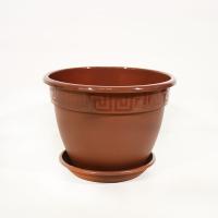 Цветочный горшок Антик 7,2л терракотовый с поддоном 5PL0362