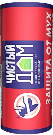 Липкая лента Чистый дом от мух 1шт Липкая лента Чистый дом от мух 1шт