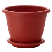 Цветочный горшок Борнео 7,8л терракот с поддоном ING42029