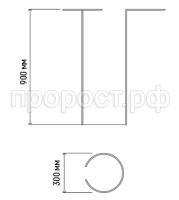 опора для цветов d30_90 