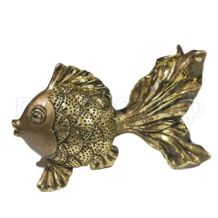 Золотая рыбка (темное золото) L14W6,5H8,5 713817/D149
