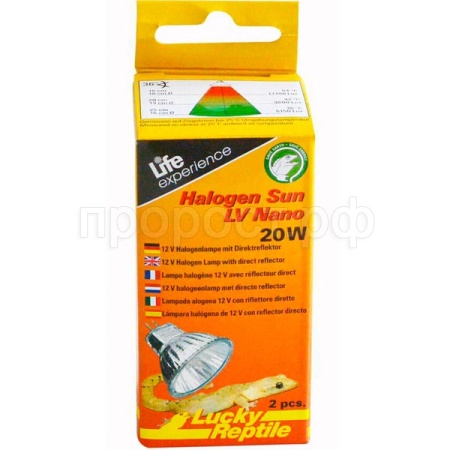 Лампа галогенная LUCKY REPTILE Halogen Sun Nano 20Вт 2шт (Германия) HSN-20 Лампа галогенная LUCKY REPTILE Halogen Sun Nano 20Вт 2шт (Германия) HSN-20